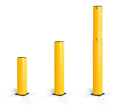 industrial bollards with collar