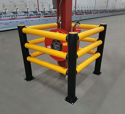 column guard rail protection