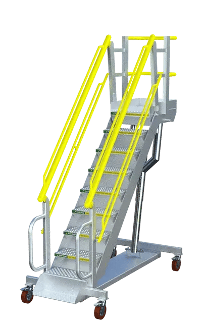 adjustable height rolling step ladder g9 11795
