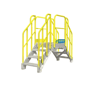 3 step industrial crossover ladder example