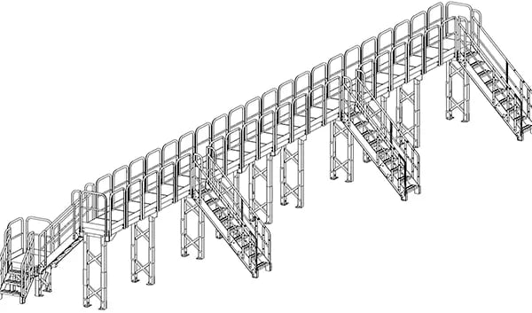 erectastep warehouse configuration drawing