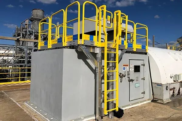 perfectastep rooftop maintenance platform with ladder