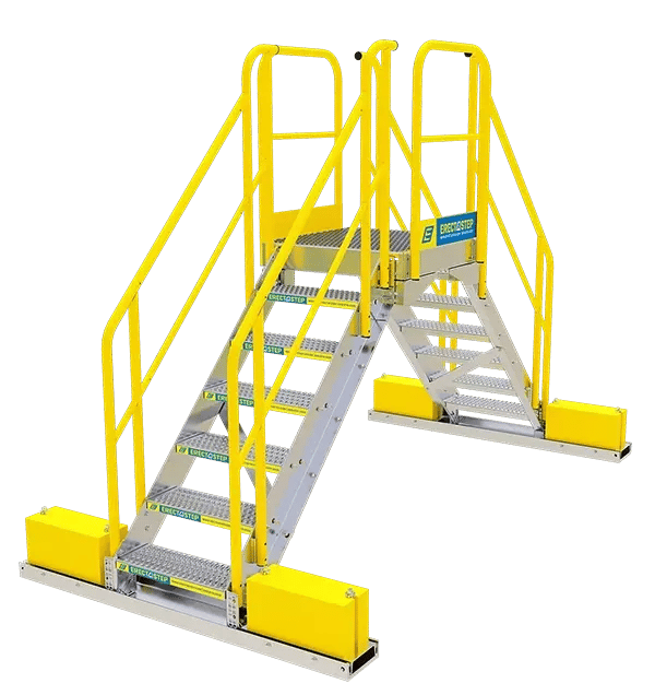 erectastep rooftop crossover with non-penetrating base weights