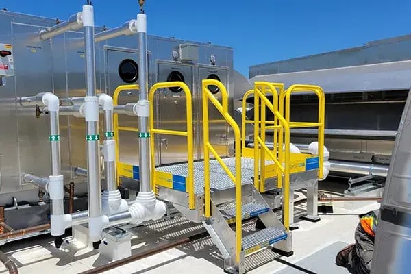 rooftop air handler maintenance access platform
