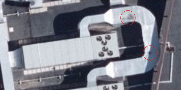 satellite photo of rooftop ducts