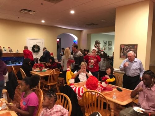 The Ronald McDonald House Holiday Party. Each year, the house in Camden supports about 800 families in need.