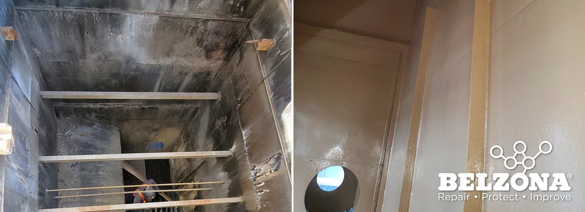 cooling tower basin coating service