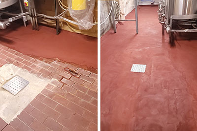 Acid Brick Repair Before After Example