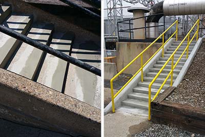 Concrete Step Repair Example