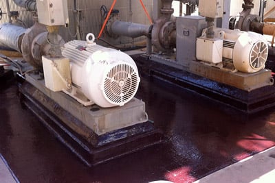 Epoxy Grout Pump Base Repair Example