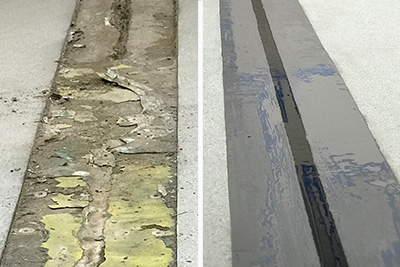 Floor Expansion Joint Repair Example