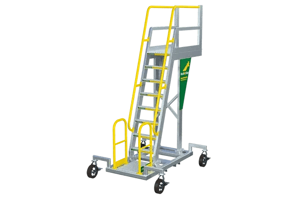 aluminum cantilever rolling ladder platform