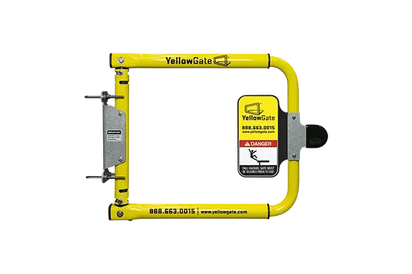 yellowgate osha ladder safety swing gate