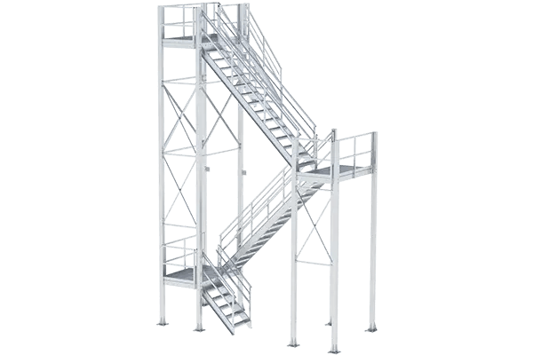 aluminum roof access stairs