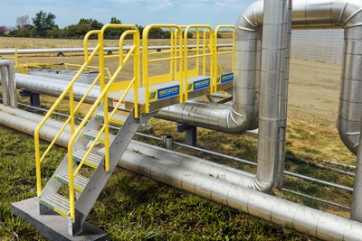 ErectaStep pipe crossover stairs