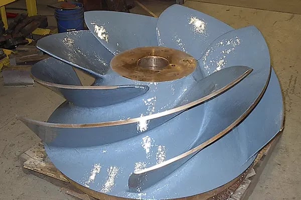 Belzona hydrophobic pump coating example