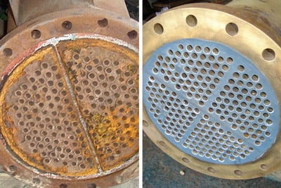 Heat Exchanger Tube Sheet Coating Example