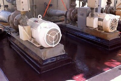Pump Base Concrete Repair Example