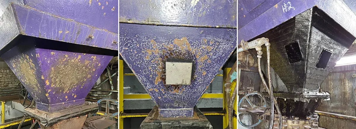 pot perm hopper metal repair process