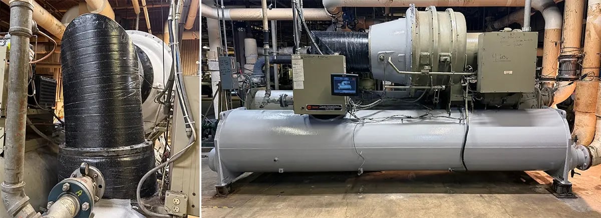 chiller corrosion under insulation refurbishment with belzona superwrap II