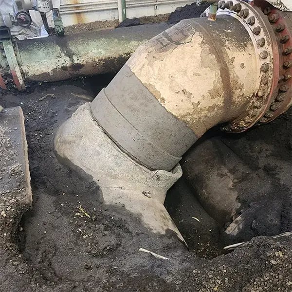 soil line pipe corrosion repair example of surface preparation done for coating work
