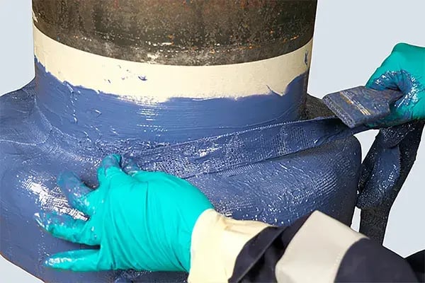 sf6 leak repair reinforcement layer application
