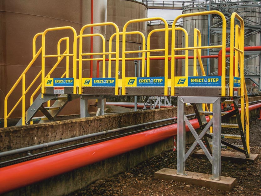 erectastep crossover stairs and industrial platforms