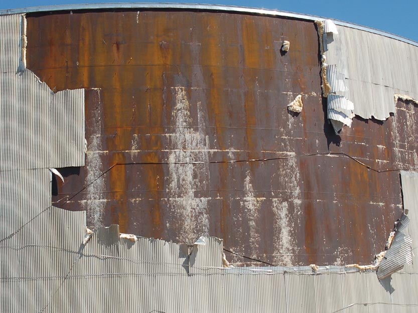 storage tank insulation repair