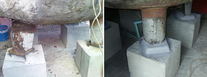 pipe support repair