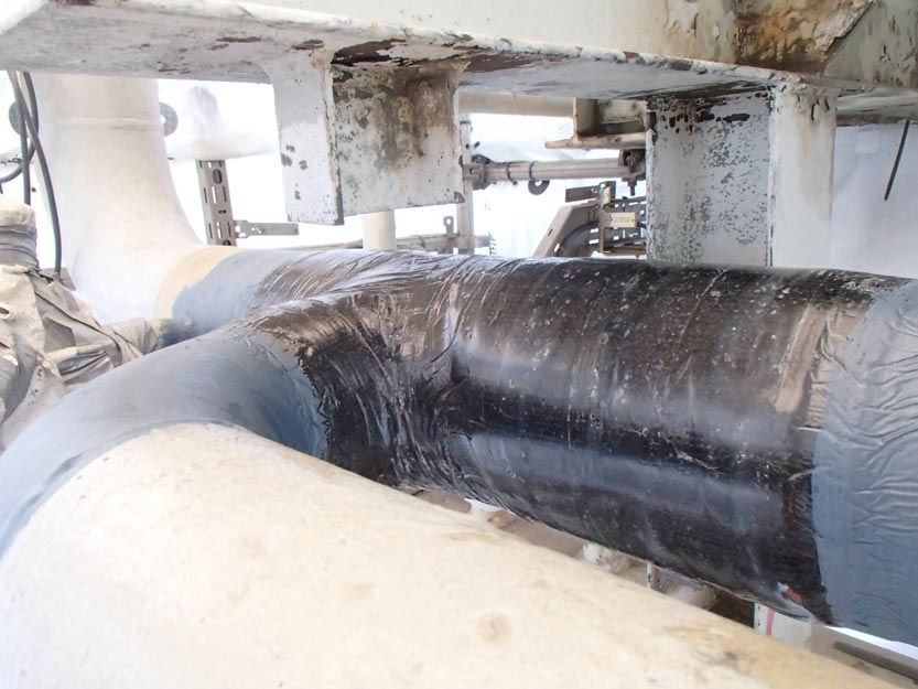 Belzona SuperWrap II pipe wrap repair