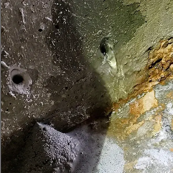 concrete water leak