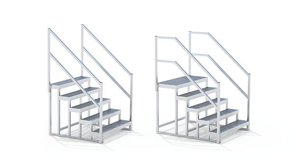 portable semi trailer steps