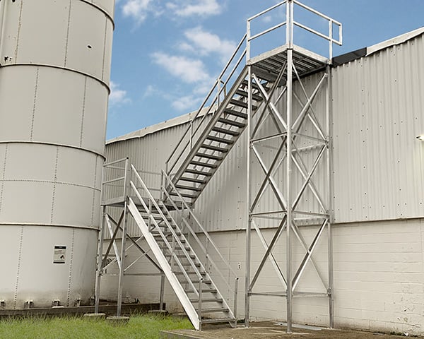 APEX roof access stairs provide safe roof access at an industrial facility