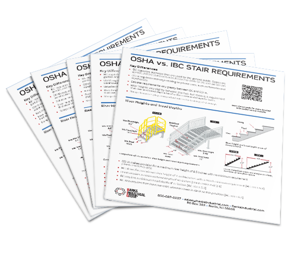 osha vs ibc stair requirements reference sheet