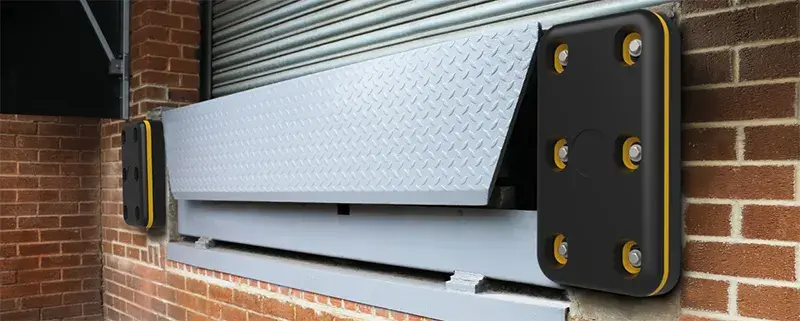 A-SAFE polymer dock bumper installation example