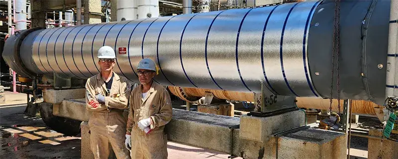 industrial pipe insulation example