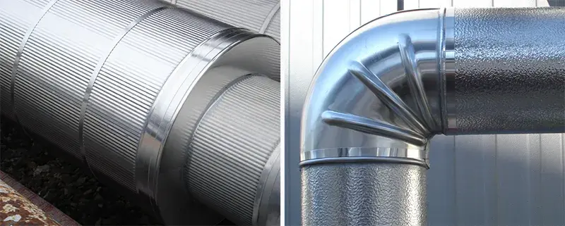 aluminum jacketed pipe insulation example