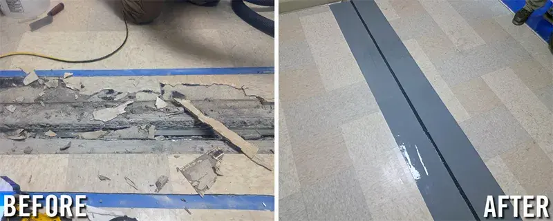 specialized smooth ride expansion joint repair elastomeric system before and after