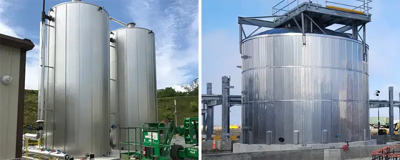 storage tank insulation examples