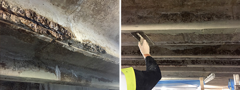 Overhead Concrete Spalling Repair