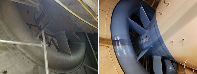 Gas Turbine Inlet Scroll and Bellmouth Protective Coating