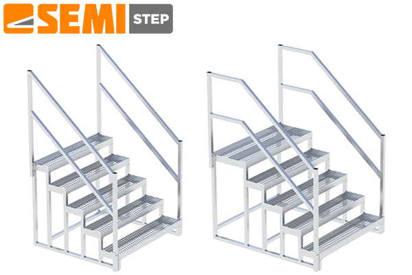 single and double top step models semi-trailer steps