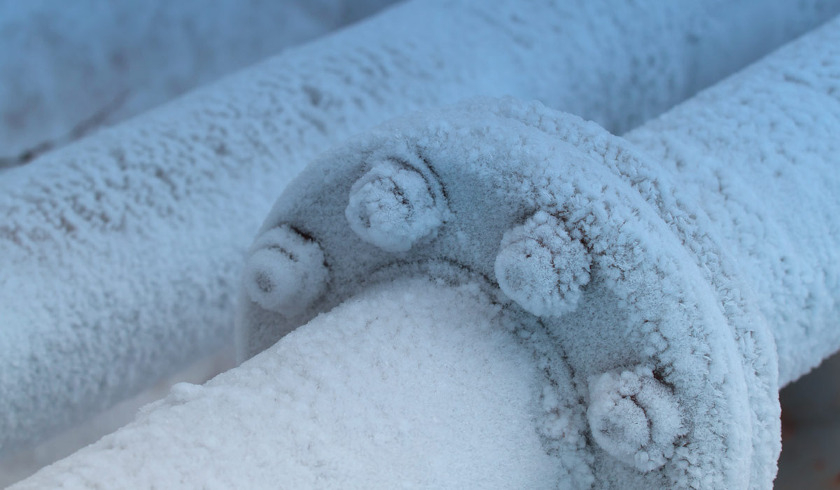 pipes damaged by frost