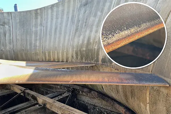 cooling tower fan blade leading edge erosion example