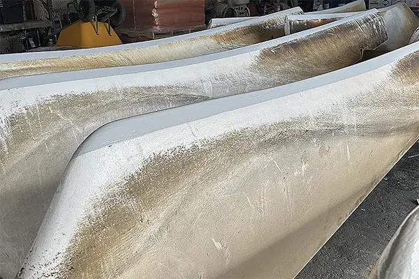 cooling tower fan blade leading edge repair and protective coating example