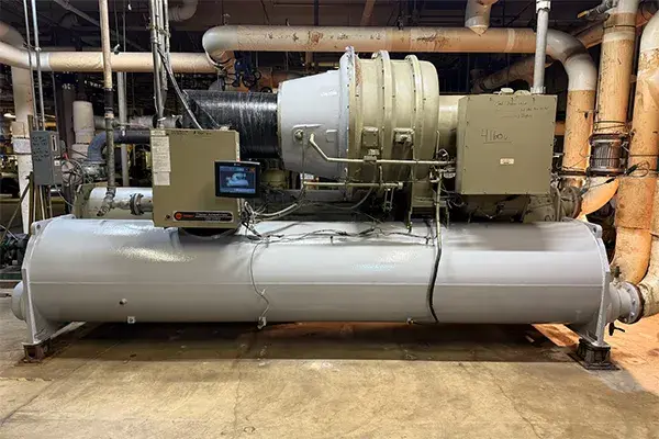 chiller barrel external corrosion under insulation repaired and belzona protective coating applied