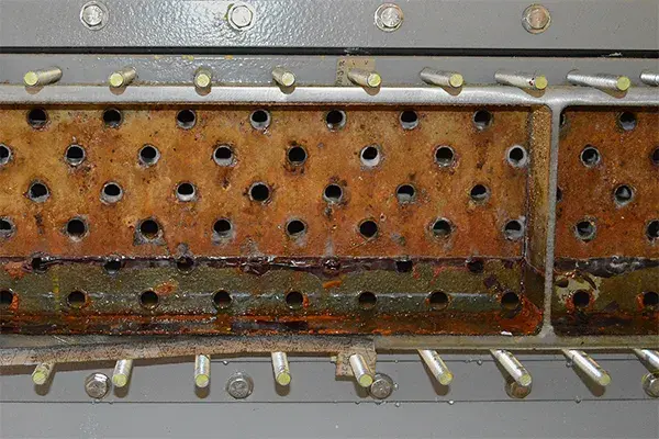 heat exchanger tube sheet corrosion detail