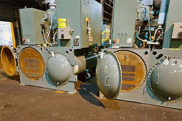 new chillers awaiting belzona chiller coating application