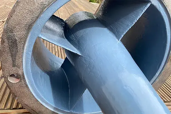 axial flow pump coated with belzona 1321 ceramic epoxy protective coating