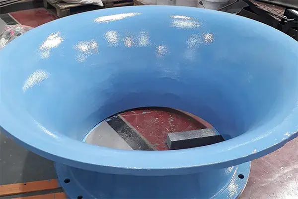 axial flow water pump suction bell coated with belzona 1341